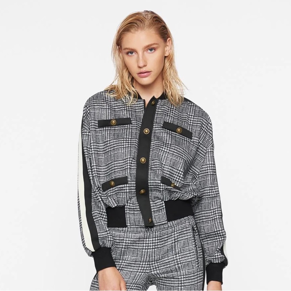 NWT PAM & GELA Glen Tart Blouson Jacket